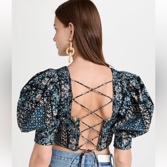 ***SOLD*** Ulla Johnson - Anise Top in Azure - Picture 3 of 5